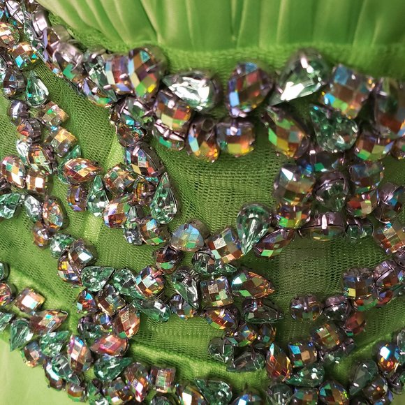 Long Keylime Prom Dress - Picture 9 of 12